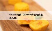 tiktok电商（tiktok跨境电商怎么入驻）