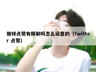 推特点赞有限制吗怎么设置的（twitter 点赞）