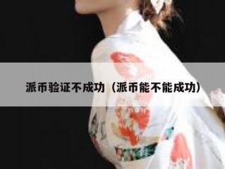 派币验证不成功（派币能不能成功）