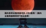 国内各家云服务器对比,1对1服务!（国内云服务器哪家好?怎么选择）
