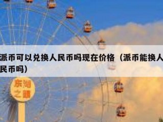 派币可以兑换人民币吗现在价格（派币能换人民币吗）