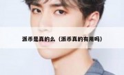派币是真的么（派币真的有用吗）