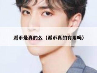 派币是真的么（派币真的有用吗）