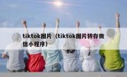 tiktok图片（tiktok图片转存微信小程序）