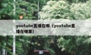 youtube直播在哪（youtube直播在哪里）