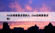 ins从哪里看点赞的人（ins在哪里看点赞）