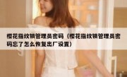樱花指纹锁管理员密码（樱花指纹锁管理员密码忘了怎么恢复出厂设置）