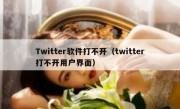 Twitter软件打不开（twitter打不开用户界面）