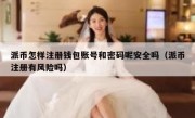 派币怎样注册钱包账号和密码呢安全吗（派币注册有风险吗）