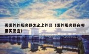 买国外的服务器怎么上外网（国外服务器在哪里买便宜）