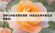 怎样让抖音点赞比较高（抖音怎么样才能让点赞量高）