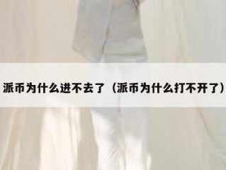 派币为什么进不去了（派币为什么打不开了）