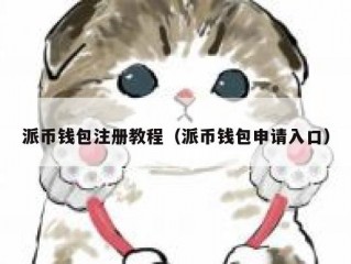 派币钱包注册教程（派币钱包申请入口）
