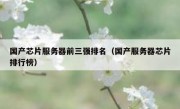 国产芯片服务器前三强排名（国产服务器芯片排行榜）