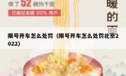 限号开车怎么处罚（限号开车怎么处罚北京2022）