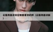 云服务器资讯在哪里看到的啊（云服务器详解）