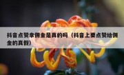 抖音点赞拿佣金是真的吗（抖音上要点赞给佣金的真假）