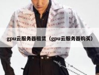 gpu云服务器租赁（gpu云服务器购买）