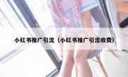 小红书推广引流（小红书推广引流收费）