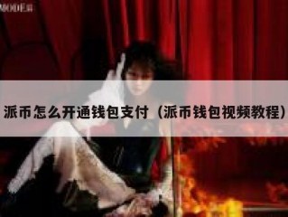 派币怎么开通钱包支付（派币钱包视频教程）