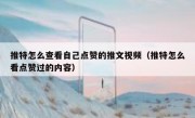 推特怎么查看自己点赞的推文视频（推特怎么看点赞过的内容）
