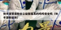 快手涨赞涨粉丝公益版是真的吗吗安全吗（快手涨粉丝快）