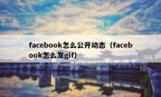 facebook怎么公开动态（facebook怎么发gif）