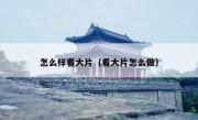 怎么样看大片（看大片怎么做）