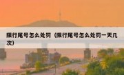 限行尾号怎么处罚（限行尾号怎么处罚一天几次）