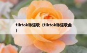 tiktok韩语歌（tiktok韩语歌曲）