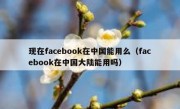 现在facebook在中国能用么（facebook在中国大陆能用吗）