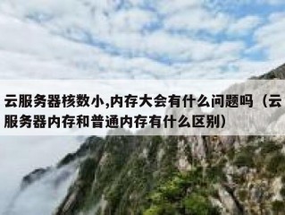 云服务器核数小,内存大会有什么问题吗（云服务器内存和普通内存有什么区别）