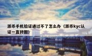派币手机验证通过不了怎么办（派币kyc认证一直转圈）