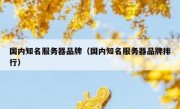 国内知名服务器品牌（国内知名服务器品牌排行）