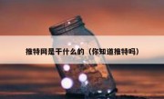推特网是干什么的（你知道推特吗）