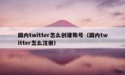 国内twitter怎么创建账号（国内twitter怎么注册）