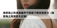 渔获海上风浪准确天气预报下载安装官方（渔获海上风浪官方正版）