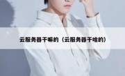 云服务器干嘛的（云服务器干啥的）