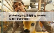 youtube为什么没有评论（youtube看不见评论内容）