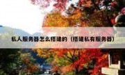 私人服务器怎么搭建的（搭建私有服务器）