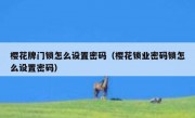 樱花牌门锁怎么设置密码（樱花锁业密码锁怎么设置密码）