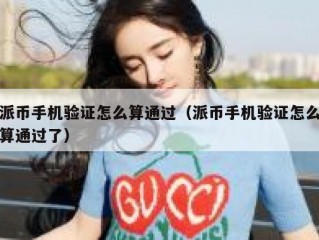 派币手机验证怎么算通过（派币手机验证怎么算通过了）
