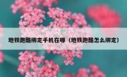 地铁跑酷绑定手机在哪（地铁跑酷怎么绑定）