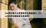ins评论是什么意思呀怎么回复别人（ins上的评论都能显示出来吗）