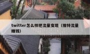 twitter怎么样把流量变现（推特流量赚钱）