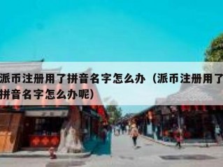 派币注册用了拼音名字怎么办（派币注册用了拼音名字怎么办呢）