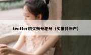 twitter购买账号老号（买推特账户）