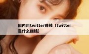 国内用twitter赚钱（twitter靠什么赚钱）