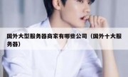 国外大型服务器商家有哪些公司（国外十大服务器）