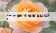 Twitter关闭广告（推特广告怎么取消）